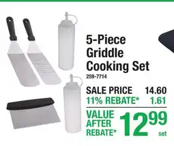 Menards 5-Piece Griddle Cooking Set offer
