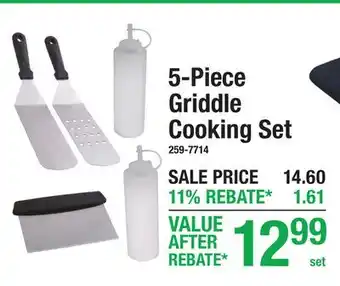 Menards 5-Piece Griddle Cooking Set offer