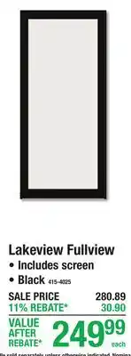 Menards Lakeview Fullview Storm Doors offer