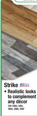 Menards WATERPROOF SHEET VINYL Strike offer