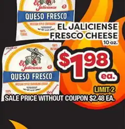 Torres Supermercado EL JALICIENSE FRESCO CHEESE offer