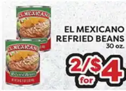 Torres Supermercado EL MEXICANO REFRIED BEANS offer