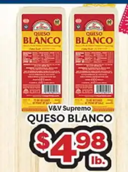 Torres Supermercado V&V Supremo QUESO BLANCO offer