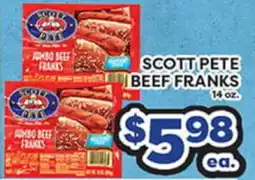 Torres Supermercado SCOTT PETE BEEF FRANKS offer