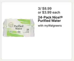 Walgreens 24-Pack Nice! Purified Water offer