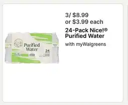 Walgreens 24-Pack Nice! Purified Water offer