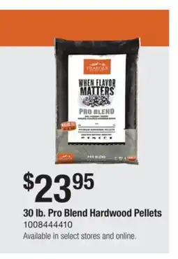 The Home Depot Traeger 30 lb. Pro Blend Hardwood Pellets offer