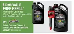 The Home Depot Spectracide Gallon OneShot Weed & Grass Killer with Extendable Sprayer offer