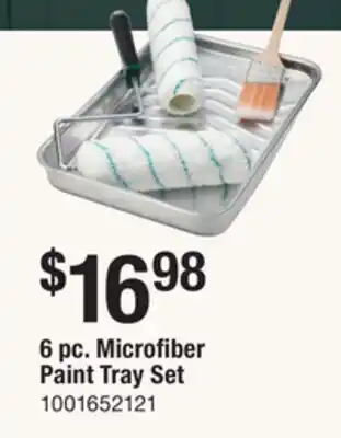 The Home Depot 6 pc. Microfiber Paint Tray Set offer