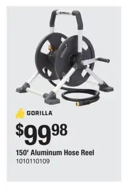 The Home Depot GORILLA 150' Aluminum Hose Reel offer