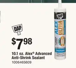 The Home Depot DAP 10.1 oz. Alex Advanced Anti-Shrink Sealant offer