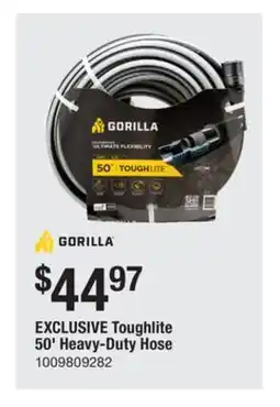 The Home Depot Gorilla Toughlite 50' Heavy-Duty Hose offer
