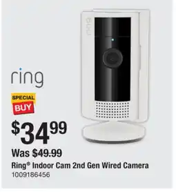The Home Depot RING Indoor Cam 2nd Gen Wired Camera offer