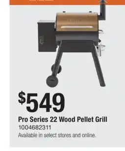 The Home Depot TRAEGER Pro Series 22 Wood Pellet Grill offer