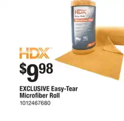 The Home Depot HDX Easy-Tear Microfiber Roll offer
