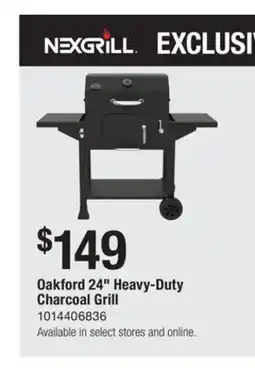 The Home Depot NEXGRILL Oakford 24 Heavy-Duty Charcoal Grill offer