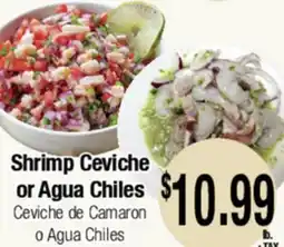 Big Saver Foods Shrimp Ceviche or Agua Chiles offer