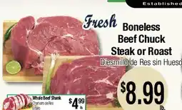 Big Saver Foods Fresh Boneless Beef Chuck Steak or Roast offer
