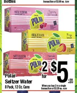 Big Saver Foods Polar Seltzer Water offer