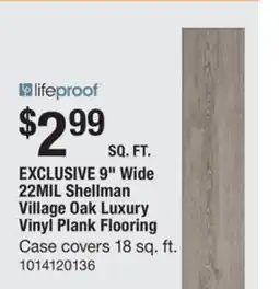 The Home Depot 9 Wide 22MIL Shellman Village Oak Luxury Vinyl Plank Flooring offer
