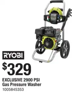 The Home Depot RYOBI EXCLUSIVE 2900 PSI Gas Pressure Washer offer