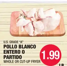 Carnicerias Jimenez U.S. GRADE A POLLO BLANCO ENTERO O PARTIDO offer