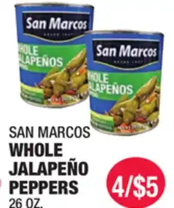 Carnicerias Jimenez SAN MARCOS WHOLE JALAPEÑO PEPPERS offer