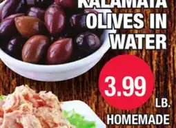 Carnicerias Jimenez KALAMATA OLIVES IN WATER offer