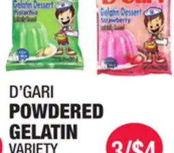 Carnicerias Jimenez D'GARI POWDERED GELATIN VARIETY offer