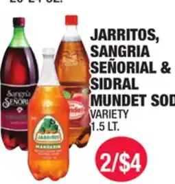 Carnicerias Jimenez JARritos, SANGRIA SEÑORIAL & SIDRAL MUNDet SODA offer