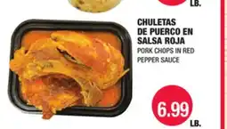 Carnicerias Jimenez CHULETAS DE PUERCO EN SALSAS ROJA offer