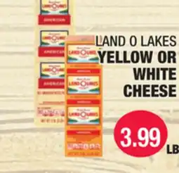 Carnicerias Jimenez LAND O LAKES YELLOW OR WHITE CHEESE offer