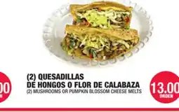 Carnicerias Jimenez (2) QUESADILLAS DE HONGOS O FLOR DE CALABAZA offer
