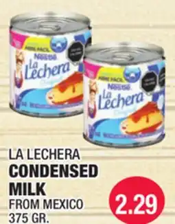 Carnicerias Jimenez LA LECHERA CONDENSED MILK offer