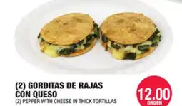Carnicerias Jimenez (2) GORDITAS DE RAJAS CON QUESO offer