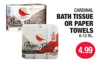 Carnicerias Jimenez CARDINAL BATH TISSUE OR PAPER TOWELS offer