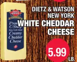 Carnicerias Jimenez DIETZ & WATSON NEW YORK WHITE CHEDDAR CHEESE offer