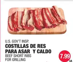 Carnicerias Jimenez U.S. GOV'T INSP. COSTILLAS DE RES PARA ASAR Y CALDO offer