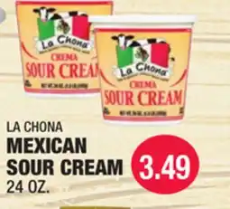 Carnicerias Jimenez LA CHONA MEXICAN SOUR CREAM offer