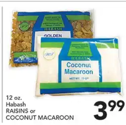 Pete's Fresh Market 12 oz. Habash RAISINS or COCONUT MACAROON offer