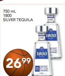 Pete's Fresh Market 750 mL 1800 SILVER TEQUILA offer