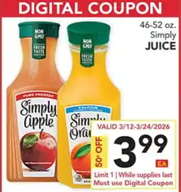 Pete's Fresh Market 46-52 oz. Simply JUICE offer