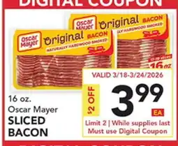 Pete's Fresh Market Oscar Mayer SLICED BACON offer