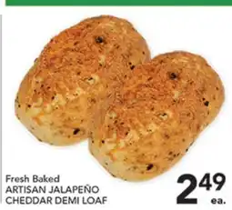 Pete's Fresh Market Fresh Baked ARTISAN JALAPEÑO CHEDDAR DEMI LOAF offer
