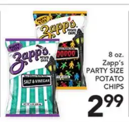 Pete's Fresh Market 8 oz. Zapp's PARTY SIZE POTATO CHIPS offer