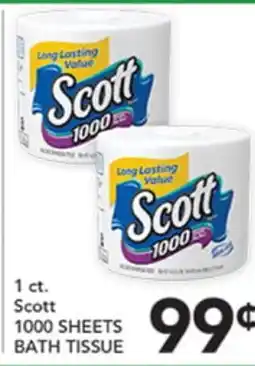 Pete's Fresh Market Scott 1000 SHEETS BATH TISSUE offer