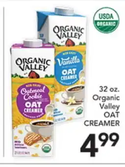 Pete's Fresh Market 32 oz. Organic Valley OAT CREAMER offer
