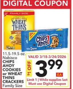 Pete's Fresh Market Nabisco CHIPS AHOY COOKIES or WHEAT THINS CRACKERS offer