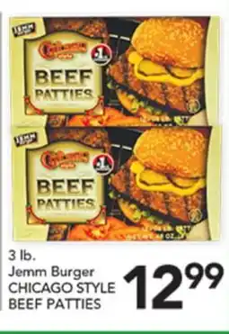 Pete's Fresh Market Jemm Burger CHICAGO STYLE BEEF PATTIES offer