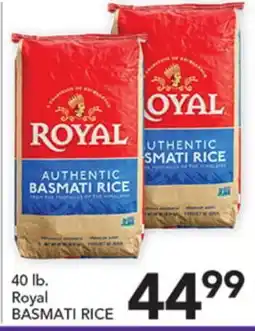Pete's Fresh Market 40 lb. Royal BASMATI RICE offer
